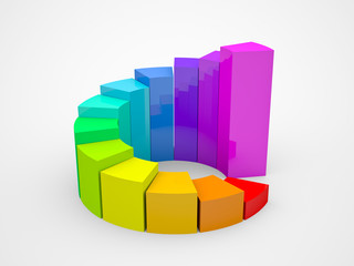 Naklejka premium business finance chart, diagram, bar, graphic