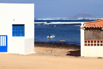 Majanicho village in Fuerteventura Canary islands Spain