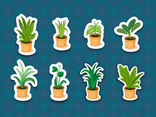 Sticker series of plants