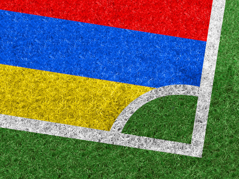 Ballon de Football et Drapeau