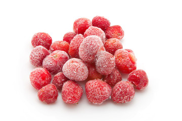 handful of frozen strawberries