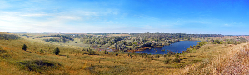 Naklejka premium Summer landscape