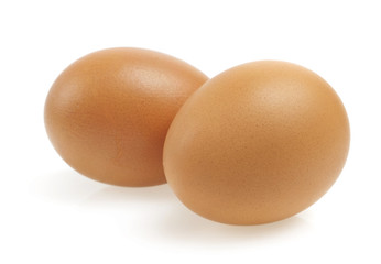 eggs on a white background