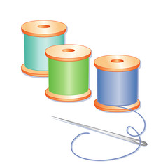 Needle, Spools of Thread