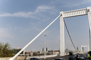 The Elizabeth Bridge in Budapest Hungary