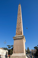 Rome Ancient Egyptian obelisks Flaminio in People square