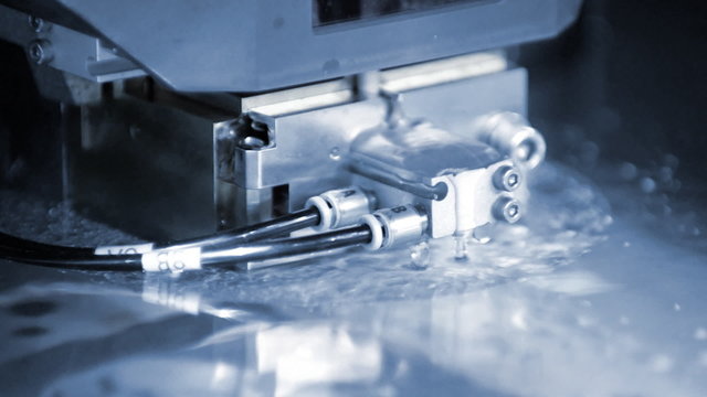 Closeup view of some industrial machine