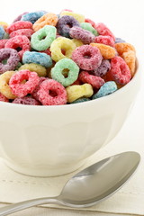 kids delicious and nutritious cereal loops or fruit cereal