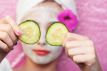 Spa treatment for a young girl