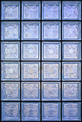 Transparent glass wall pattern