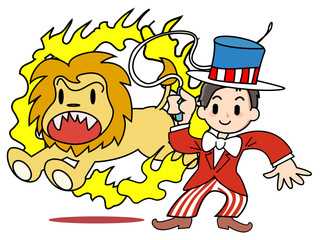 Circus - evade a ring of the fire