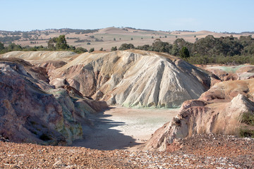 worked out copper mine