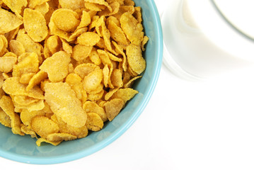 cornflakes and milk