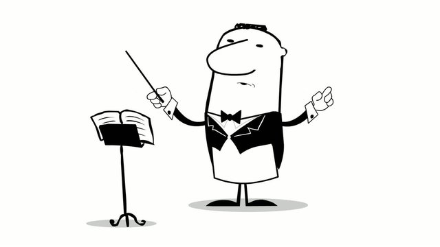 Cartoon Dirigent Animation