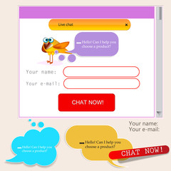 Obraz premium Speech bubbles for website template