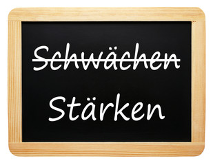 Obraz premium Schwächen und Stärken