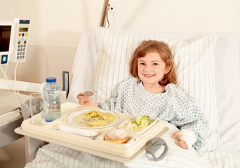 Essen im Krankenhaus ist lecker