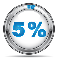5 PERCENT ICON