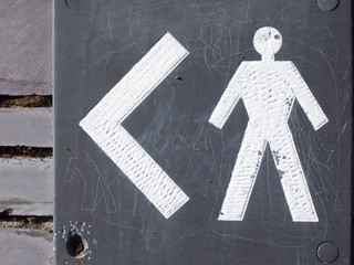 Men's toilet sign.