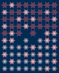 Blue background with flat stars