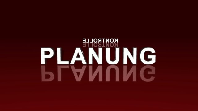 Text Rotation - Analyse Planung Durchf&uuml;hrung Kontrolle Rot 1