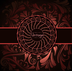 abstract Seamless bright colorful floral vintage