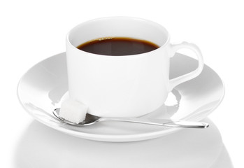 Coffee cup isolated on white