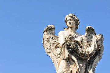 Architectural detail of Sant Angelo castle in Rome, Italy