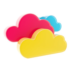 Cloud computing technology icon