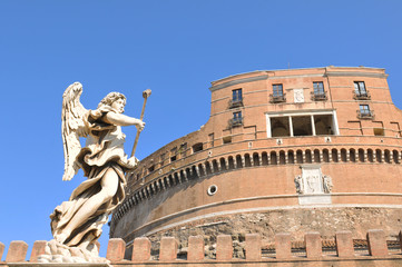 Naklejka premium Sant Angelo castle in Rome, Italy