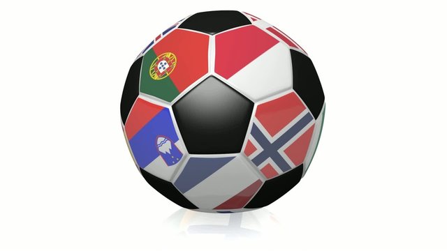 Sich drehender Fussball (FullHD 29,97FPS)