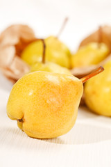 Fototapeta na wymiar fresh pears