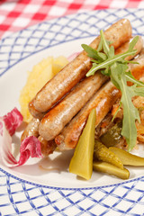 sausages with cabbage