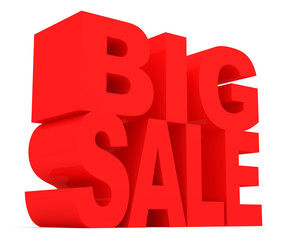 Big Sale on White Background