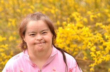 portrait down syndrome woman