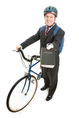 Stock Photo of Religious Missionary with Bicycle