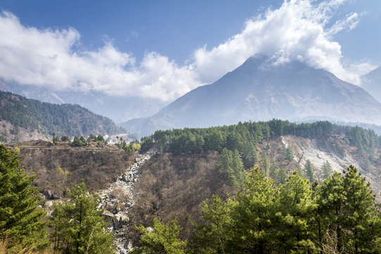 Annapurna Himalaya region in Nepal