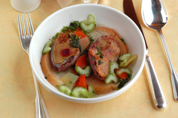Zuppa di carne e verdure Meat and vegetable soup