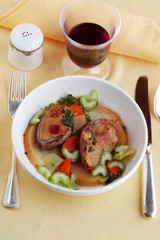 Zuppa di carne e verdure Meat and vegetable soup