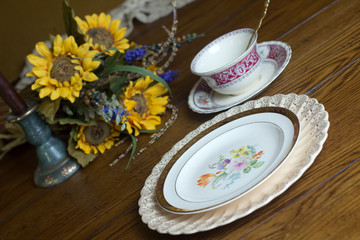 Vintage China place setting