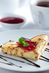 Crepe with jam