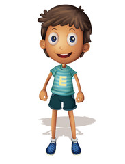 3D illustration of a boy