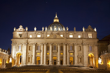 Fototapeta na wymiar Rome st. Peter s basilica