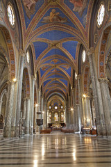Fototapeta na wymiar Rome - nave of Santa Maria sopra Minerva church