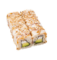sushi roll isolated on white