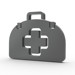 Obraz premium 3d Icon Arztkoffer schwarz