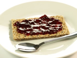 Sandwich with jam