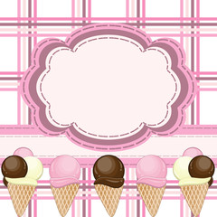 Ice cream greeting card
