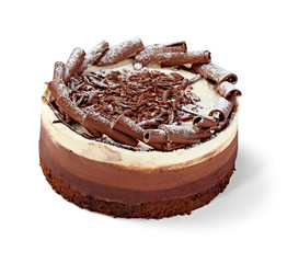 cream chocolate cake sweet food