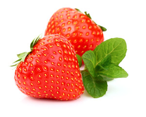 Strawberry with mint